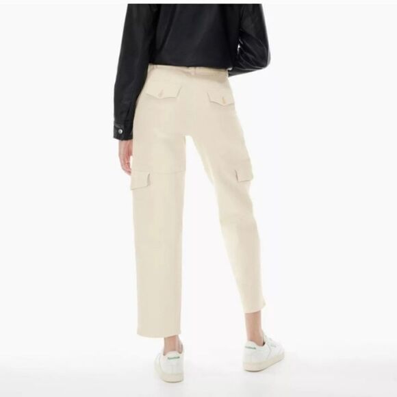 Wilfred Free Maeve Cargo Pants women's size 2 cream utility minimalist - Picture 2 of 11